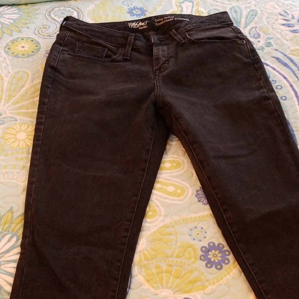 Mossimo Black Curvy Skinny Jeans sz 00R